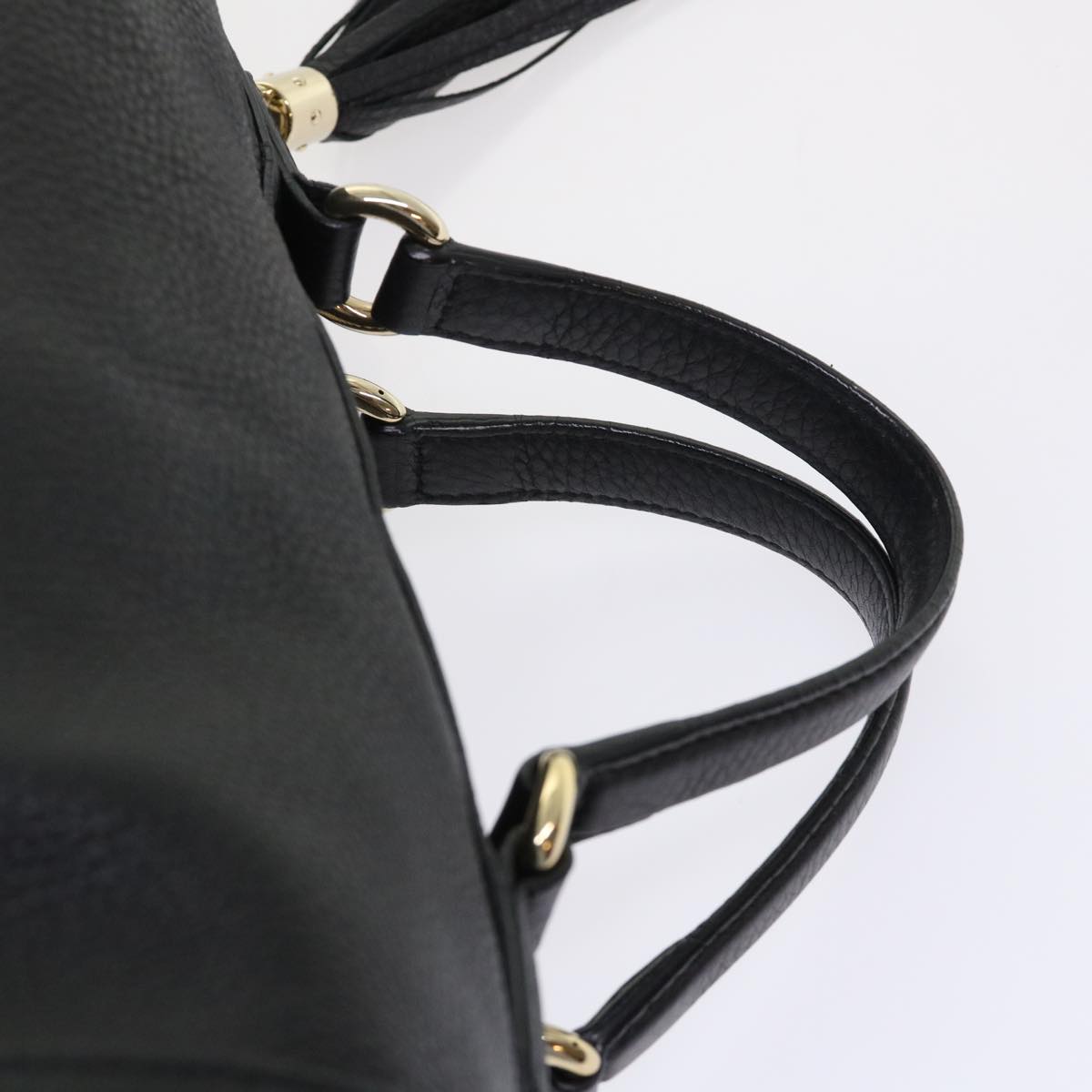 GUCCI Soho Boston Bag Leather Black 282302 46157