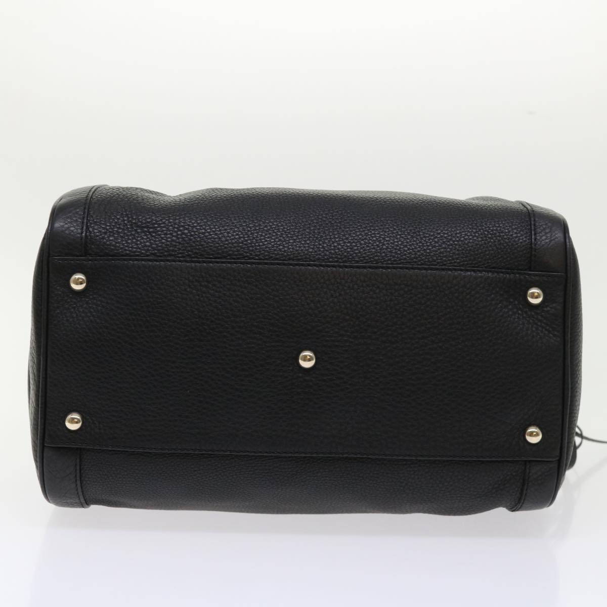 GUCCI Soho Boston Bag Leather Black 282302 46157