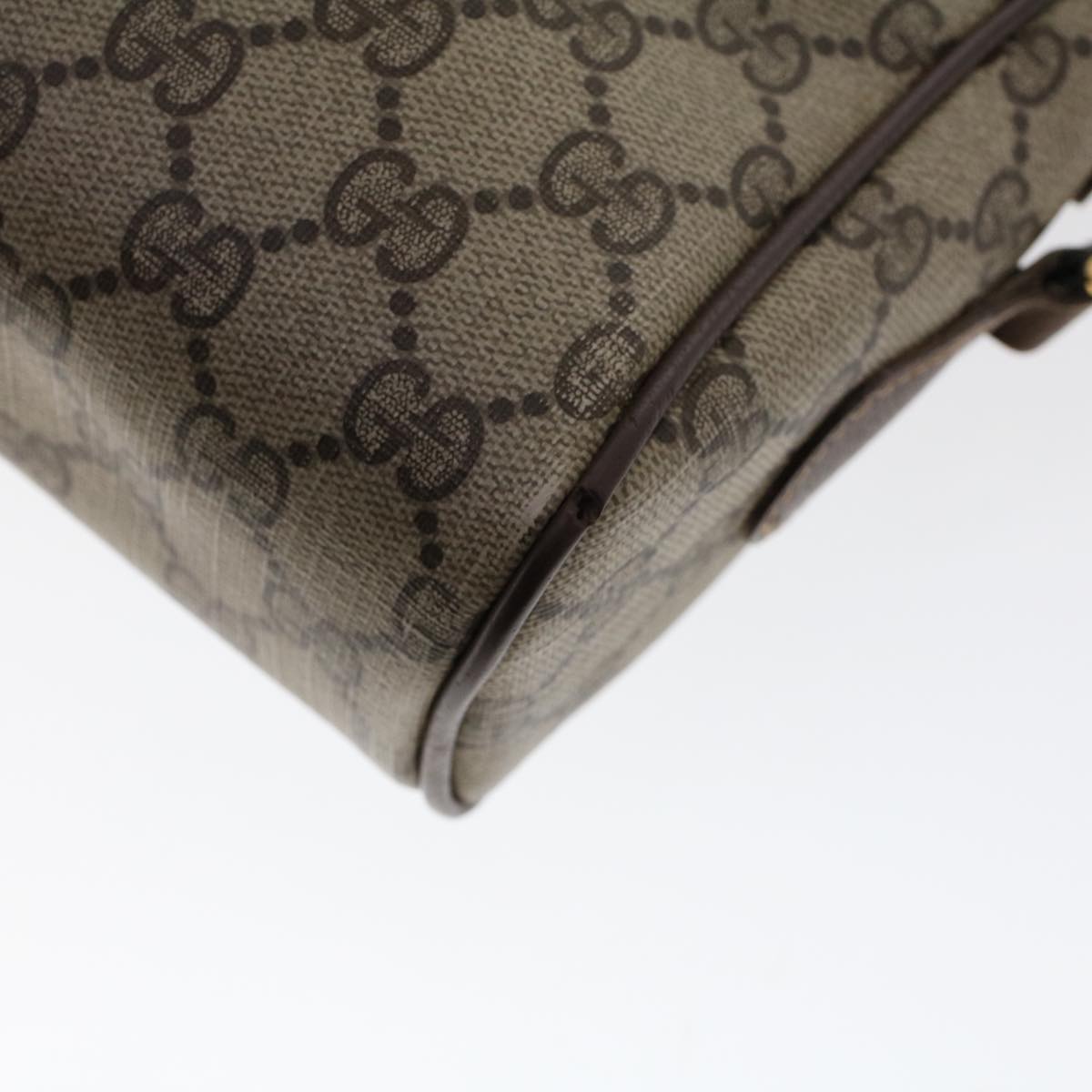 GUCCI GG Canvas Web Sherry Line Shoulder Bag Beige Red 56.02.088 46158