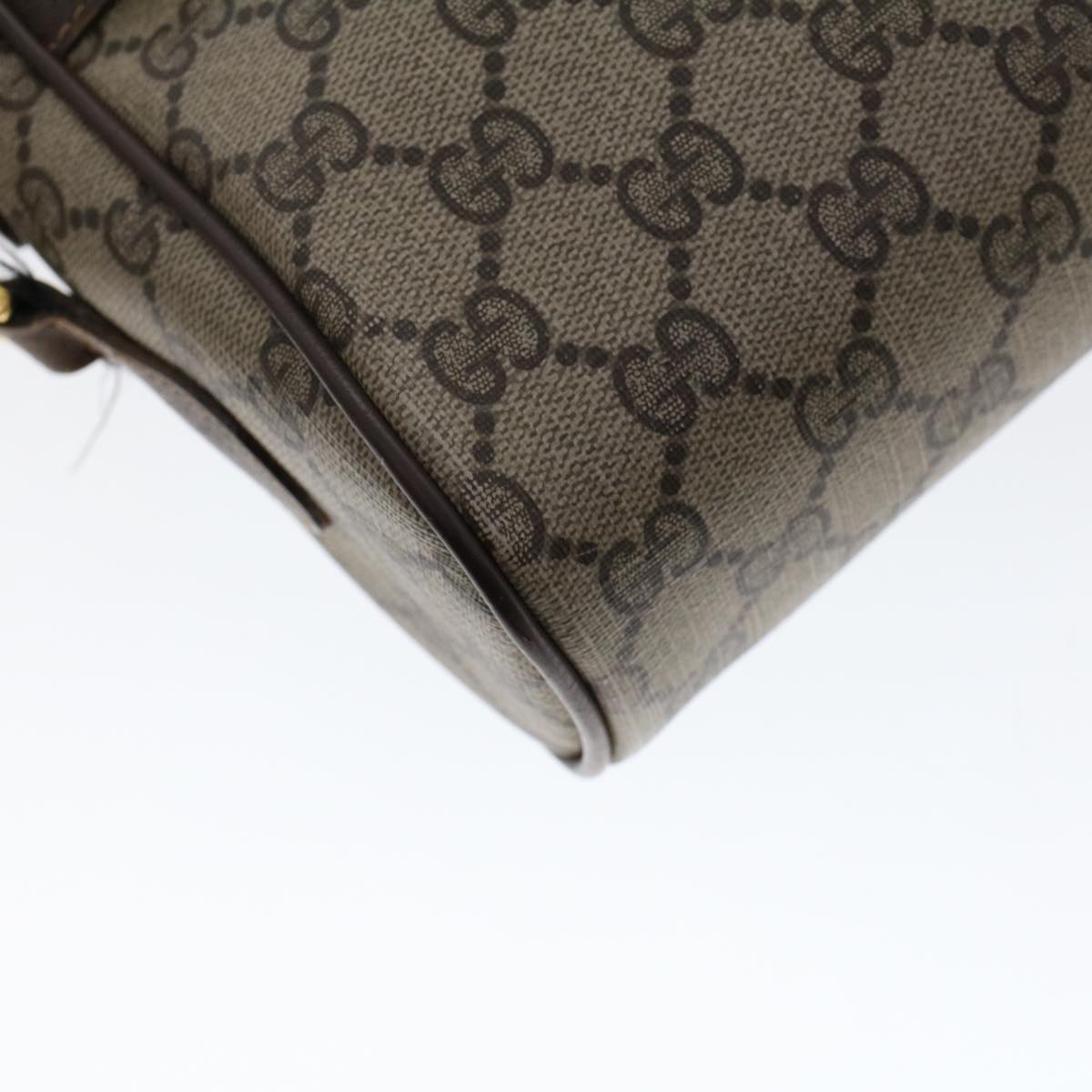 GUCCI GG Canvas Web Sherry Line Shoulder Bag Beige Red 56.02.088 46158