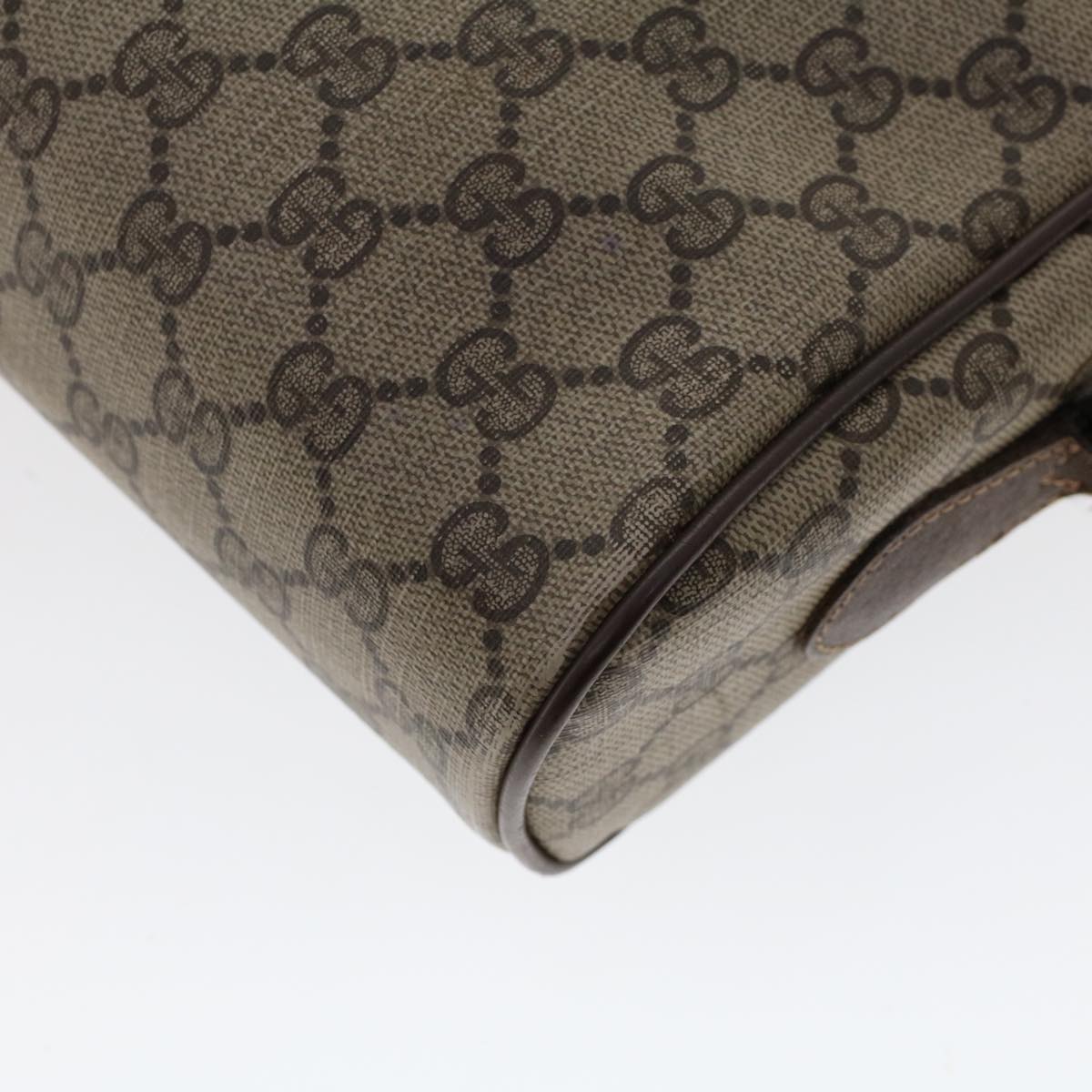GUCCI GG Canvas Web Sherry Line Shoulder Bag Beige Red 56.02.088 46158