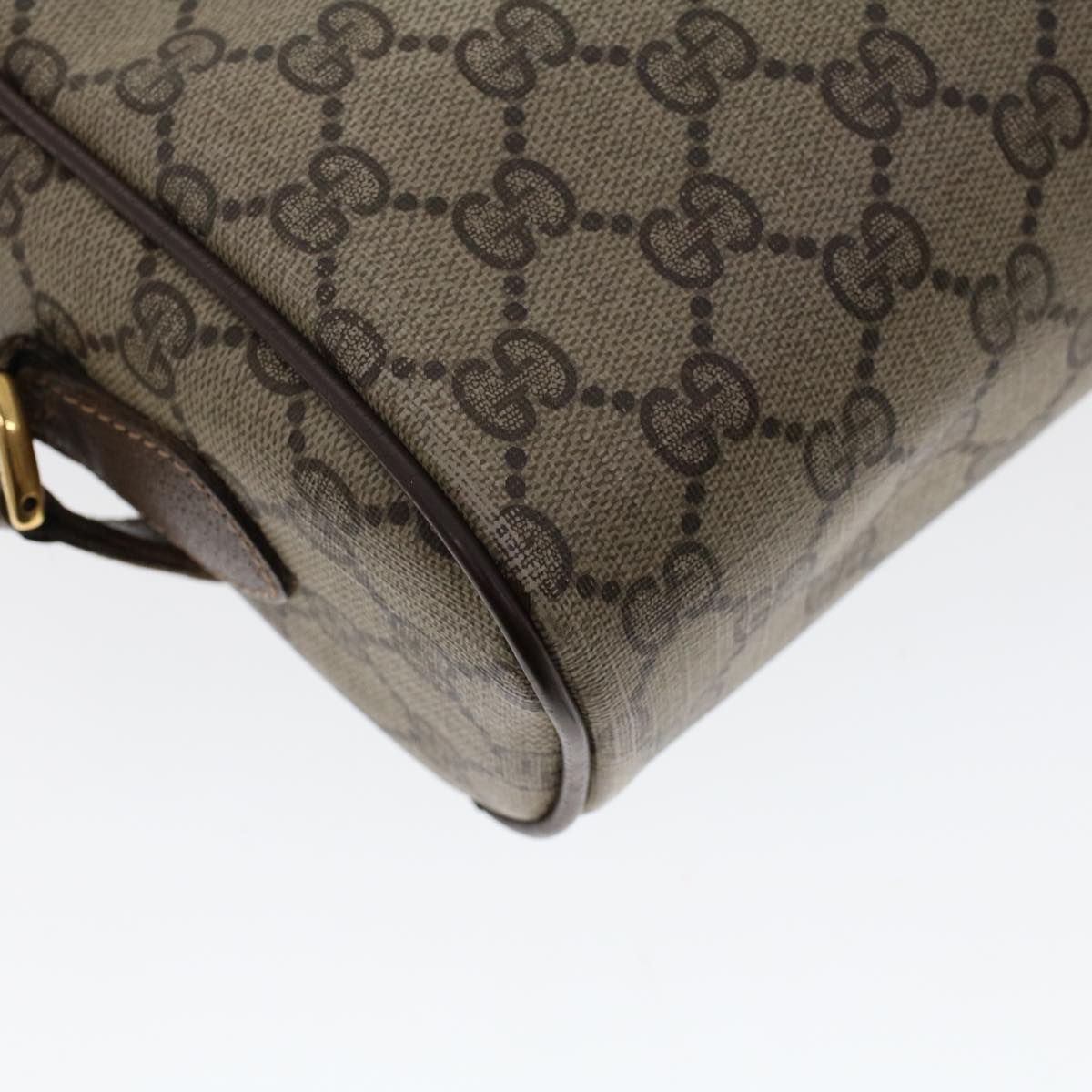 GUCCI GG Canvas Web Sherry Line Shoulder Bag Beige Red 56.02.088 46158