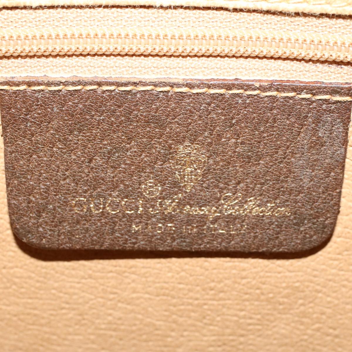 GUCCI GG Canvas Web Sherry Line Shoulder Bag Beige Red 56.02.088 46158