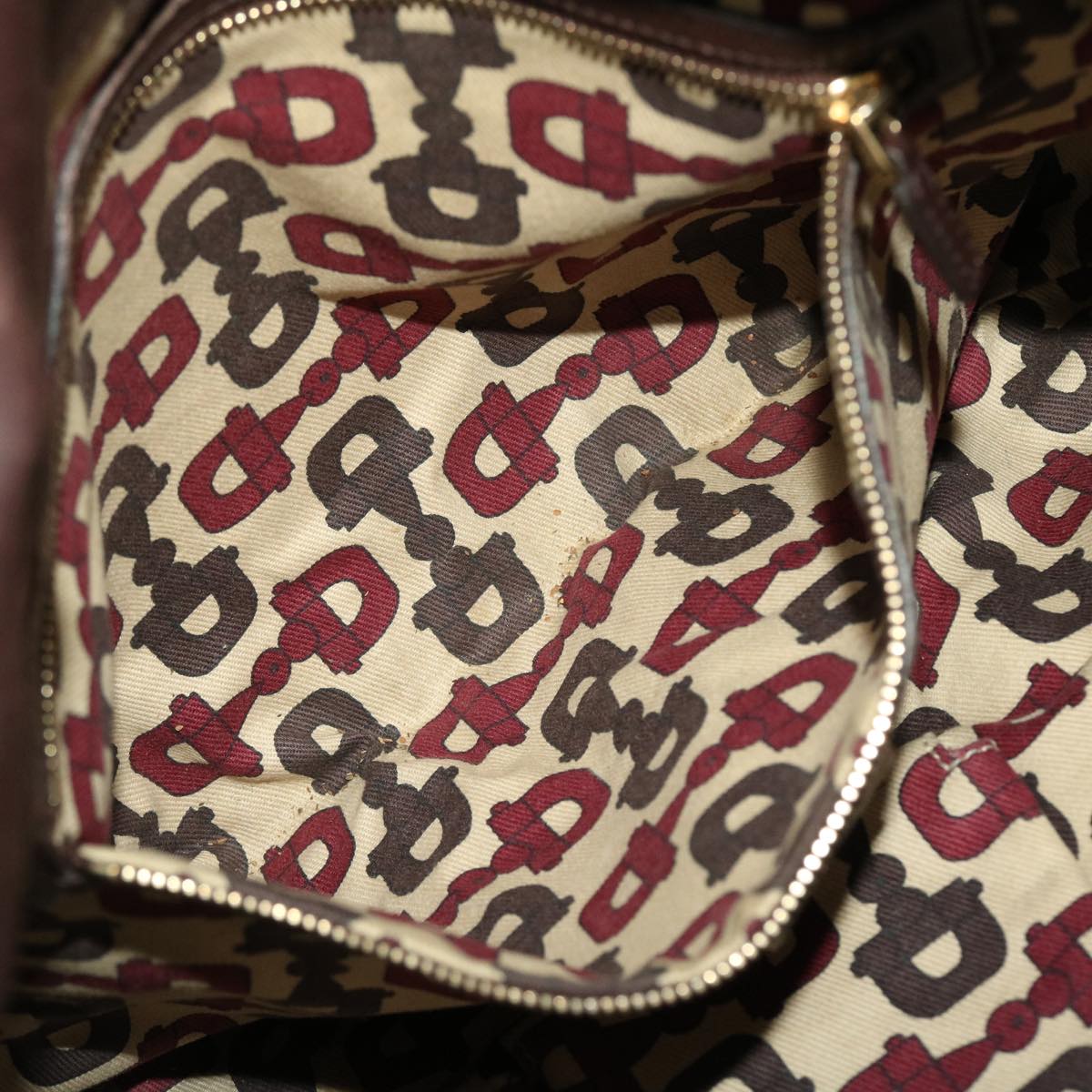GUCCI GG Canvas Guccissima Shoulder Bag Leather 2way Brown 197016 46159