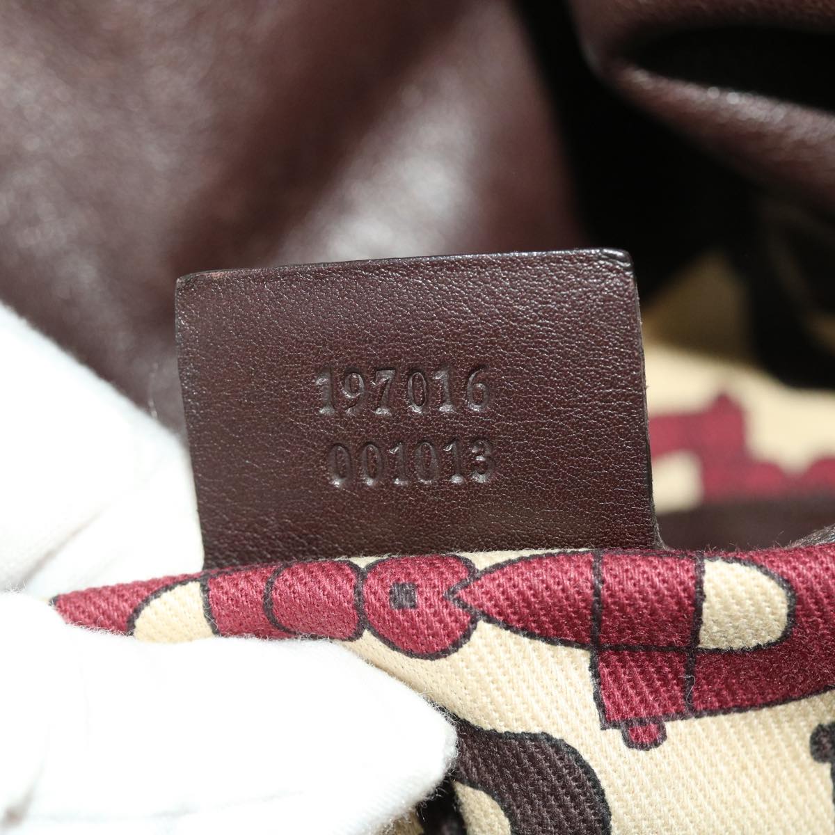 GUCCI GG Canvas Guccissima Shoulder Bag Leather 2way Brown 197016 46159