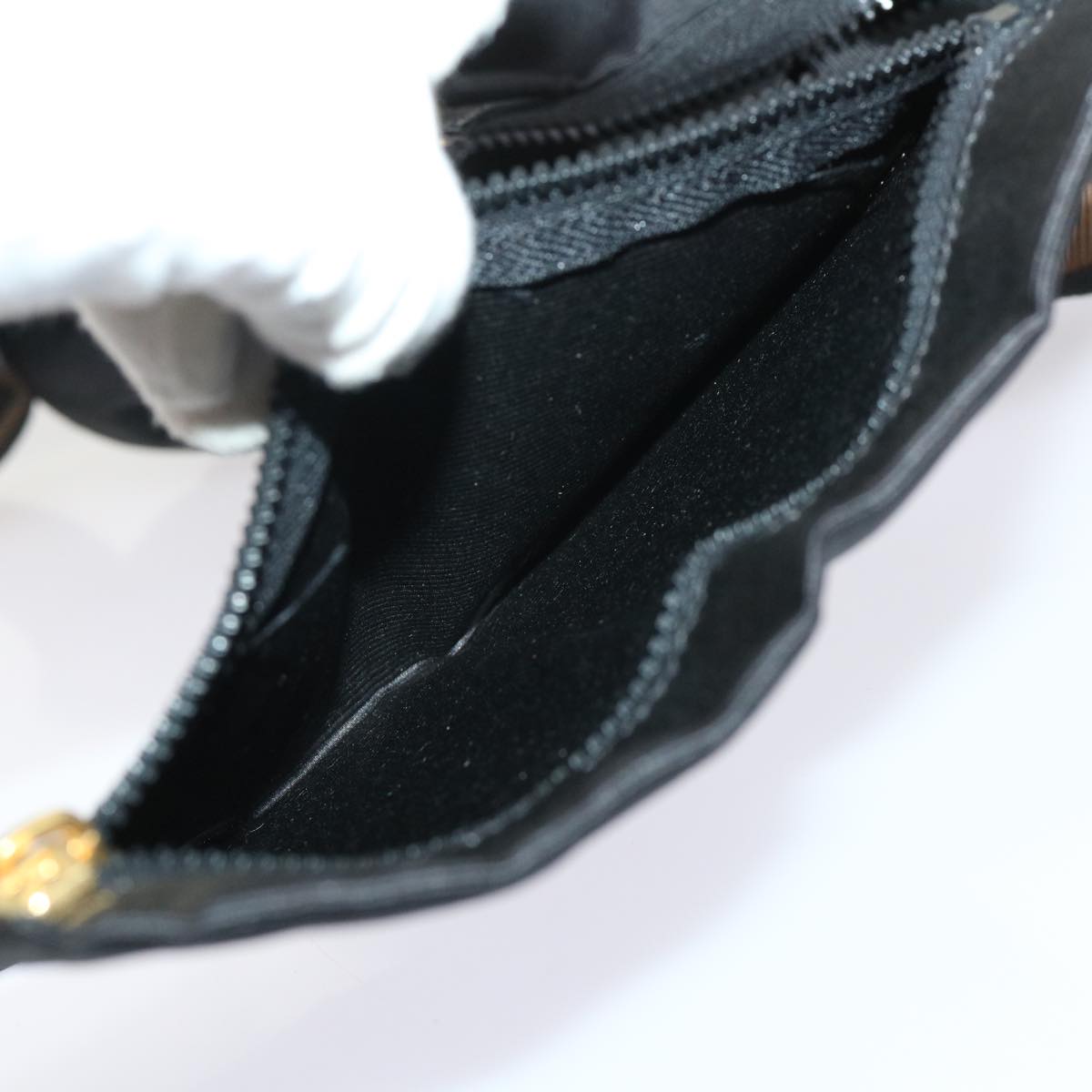 FENDI Boston Bag Nylon 2way Black 46161