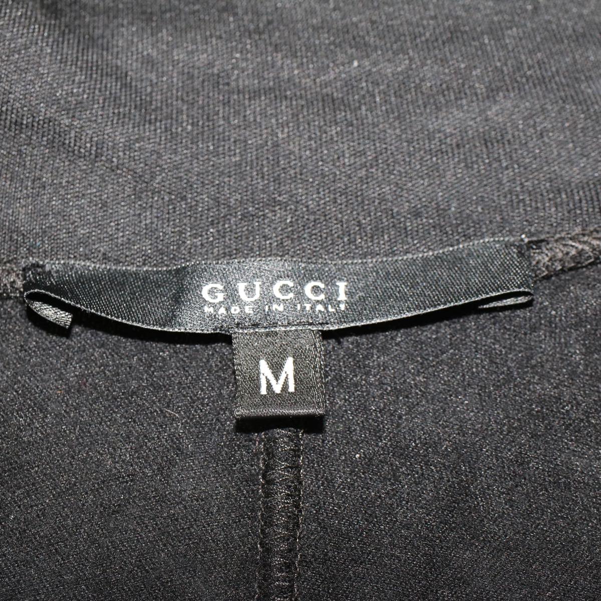 GUCCI Parker Jacket Silk M Black 46186