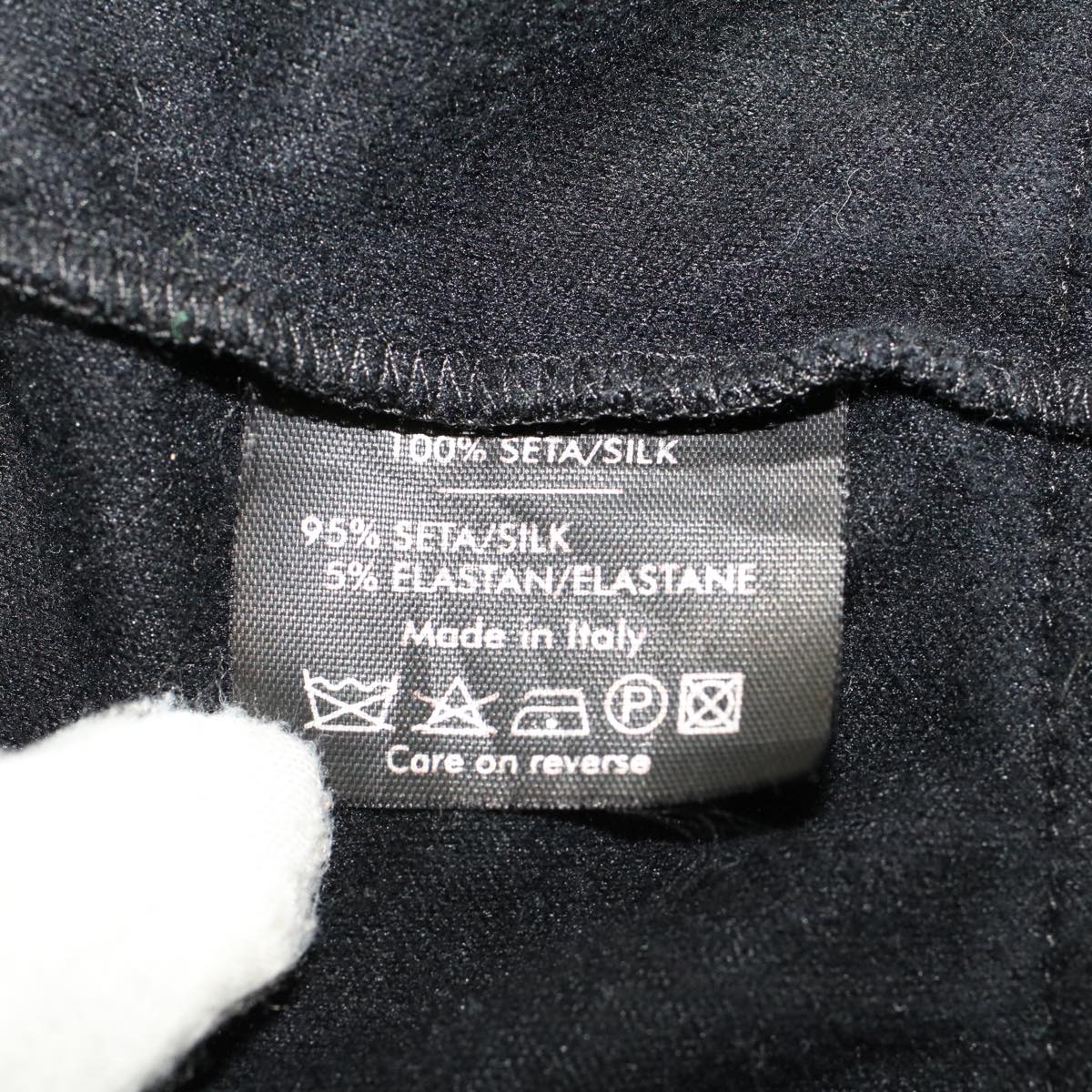 GUCCI Parker Jacket Silk M Black 46186