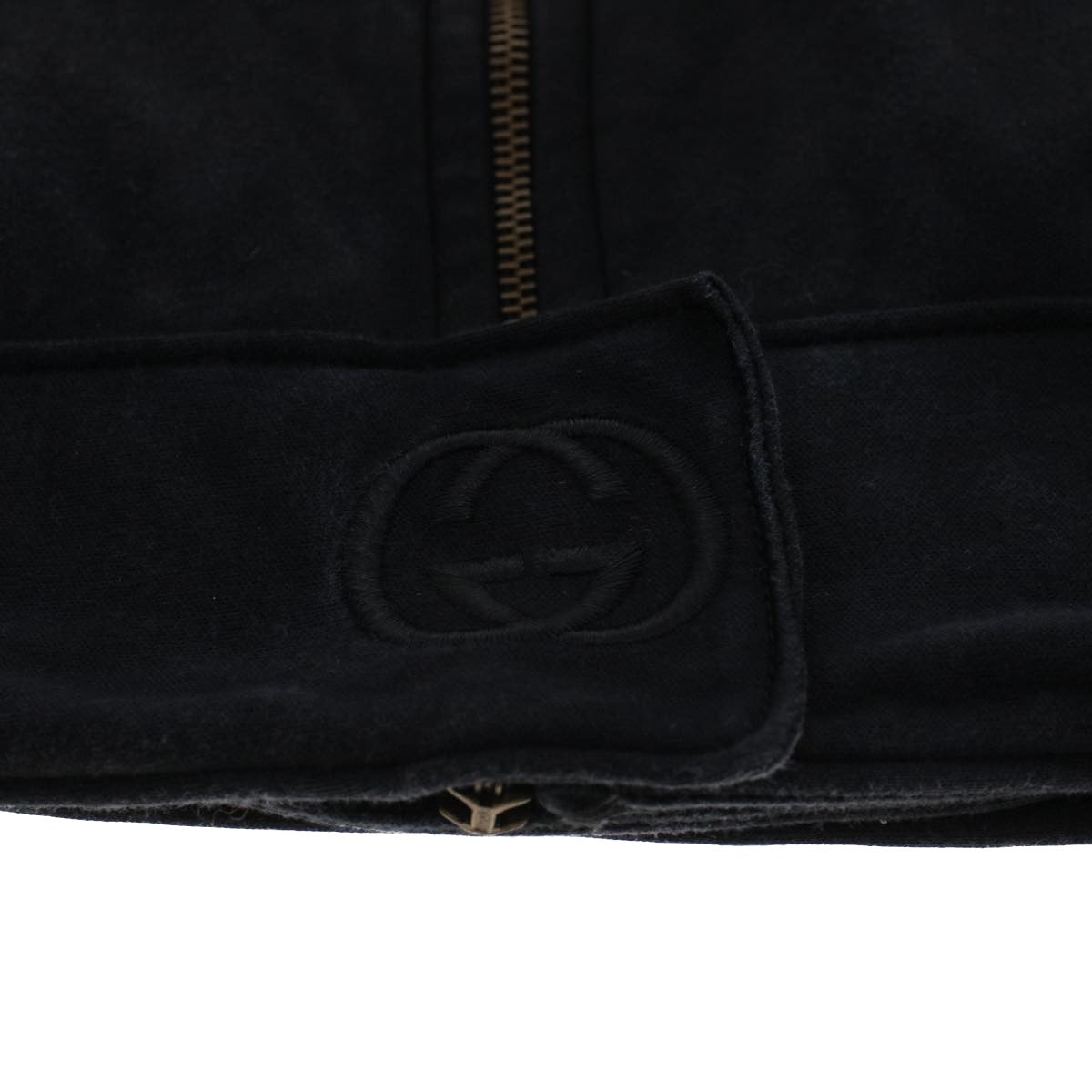 GUCCI Parker Jacket Silk M Black 46186