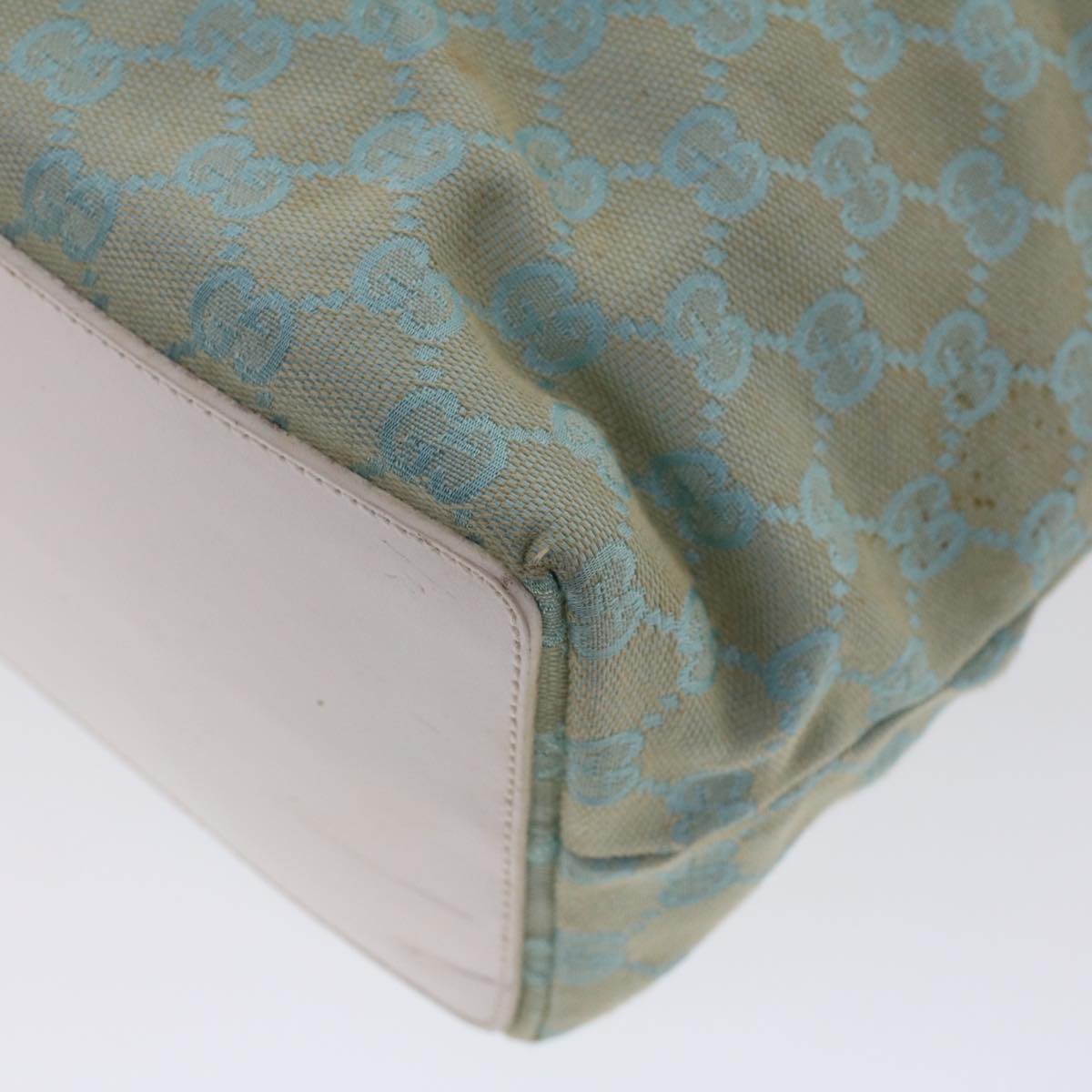 GUCCI GG Canvas Tote Bag Light Blue 46308