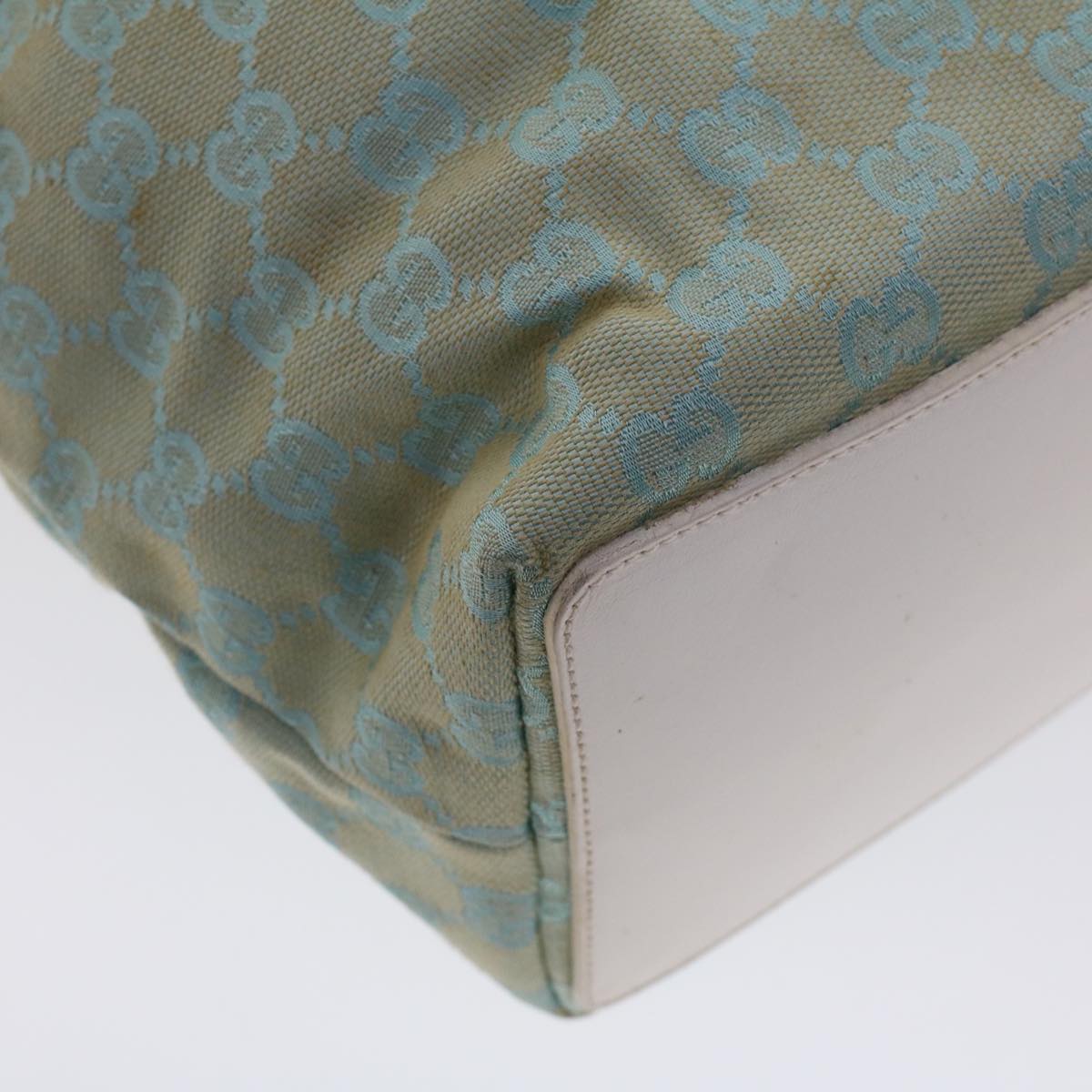 GUCCI GG Canvas Tote Bag Light Blue 46308