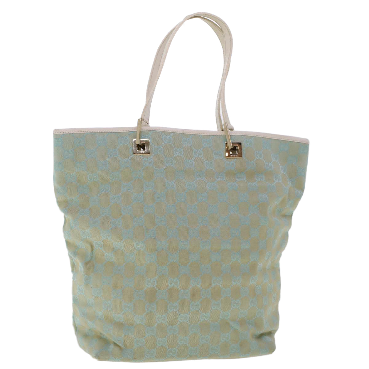 GUCCI GG Canvas Tote Bag Light Blue 46308
