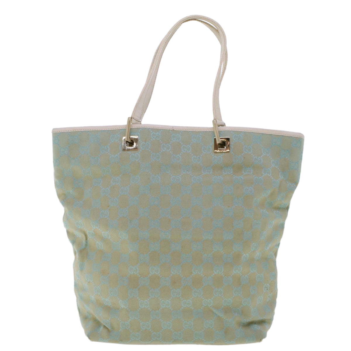 GUCCI GG Canvas Tote Bag Light Blue 46308