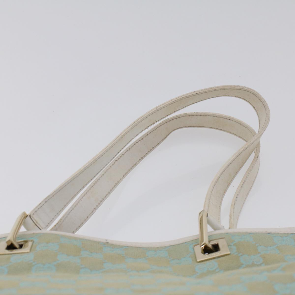 GUCCI GG Canvas Tote Bag Light Blue 46308