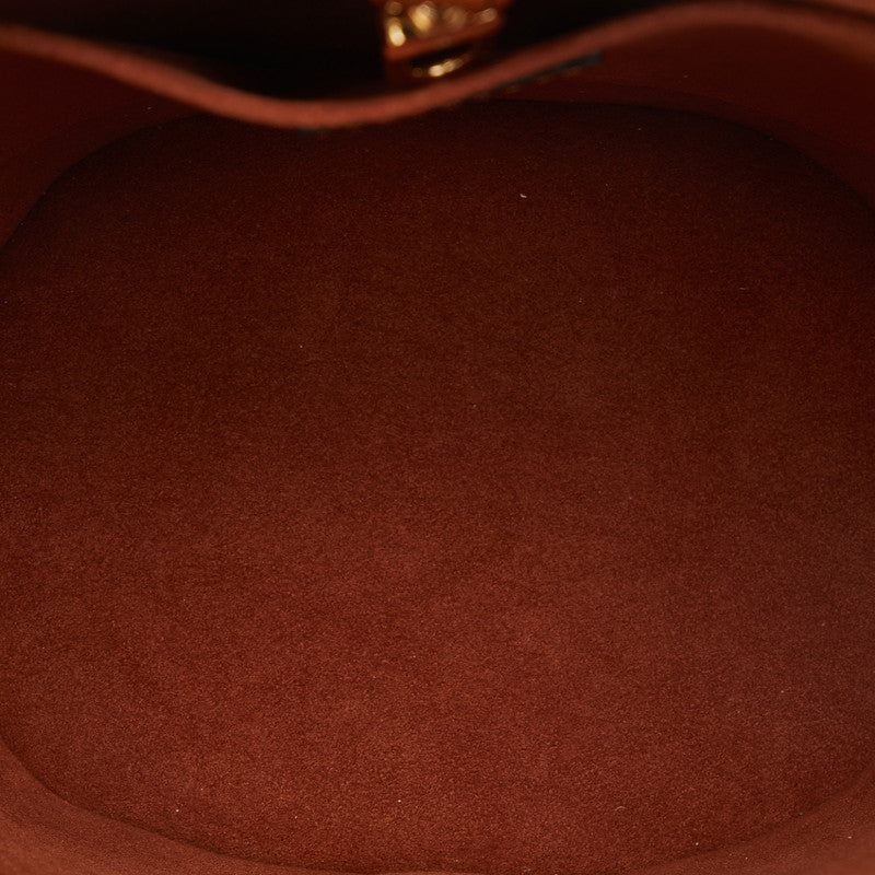 Louis Vuitton Bucket Handbag 2WAY M59962 Natural Brown Leather Raffia  Louis Vuitton