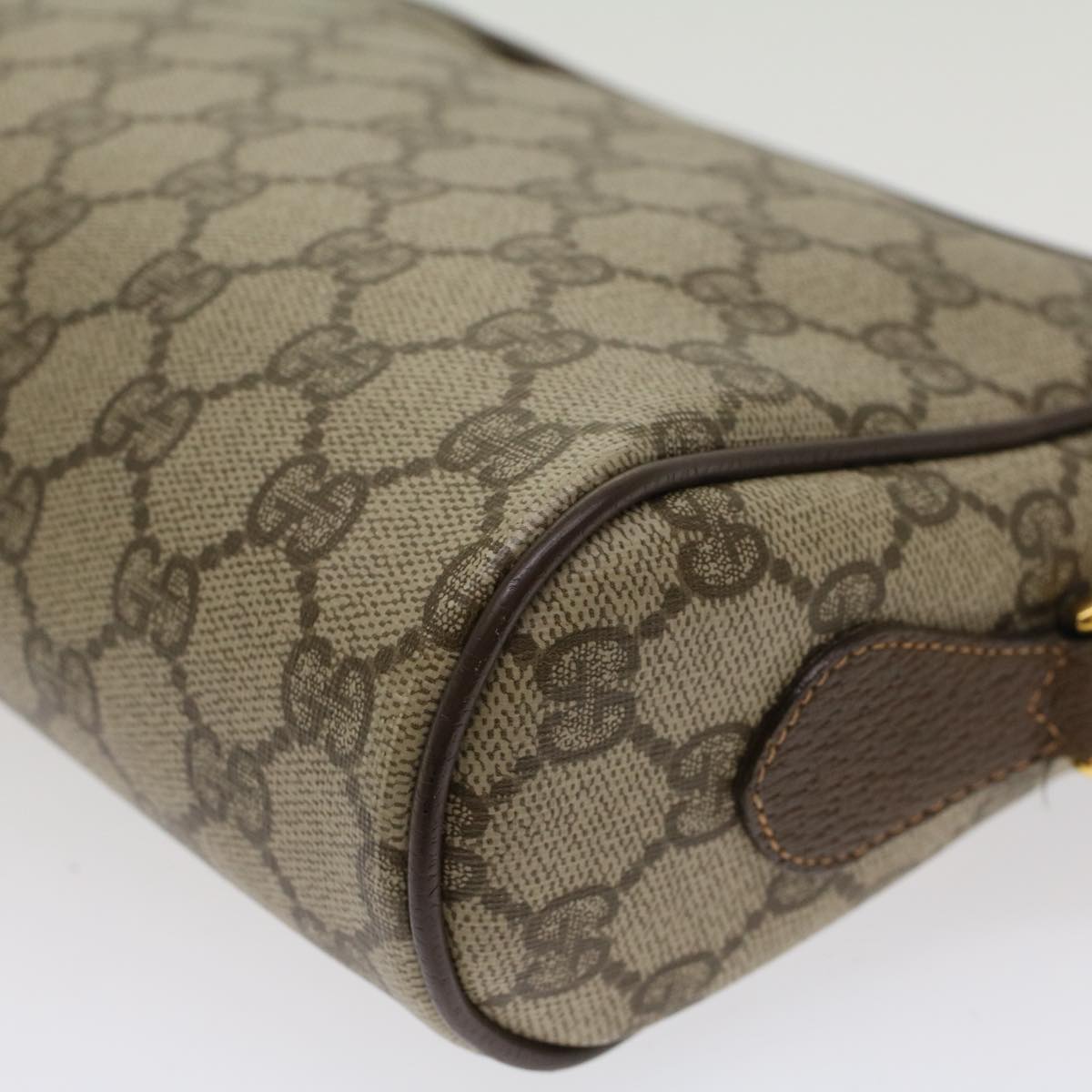 GUCCI GG Canvas Web Sherry Line Shoulder Bag Beige Red 119.02.087 46468