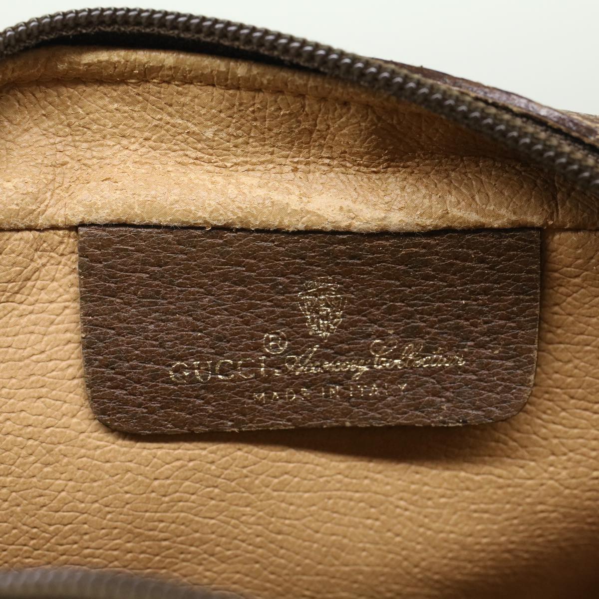 GUCCI GG Canvas Web Sherry Line Shoulder Bag Beige Red 119.02.087 46468