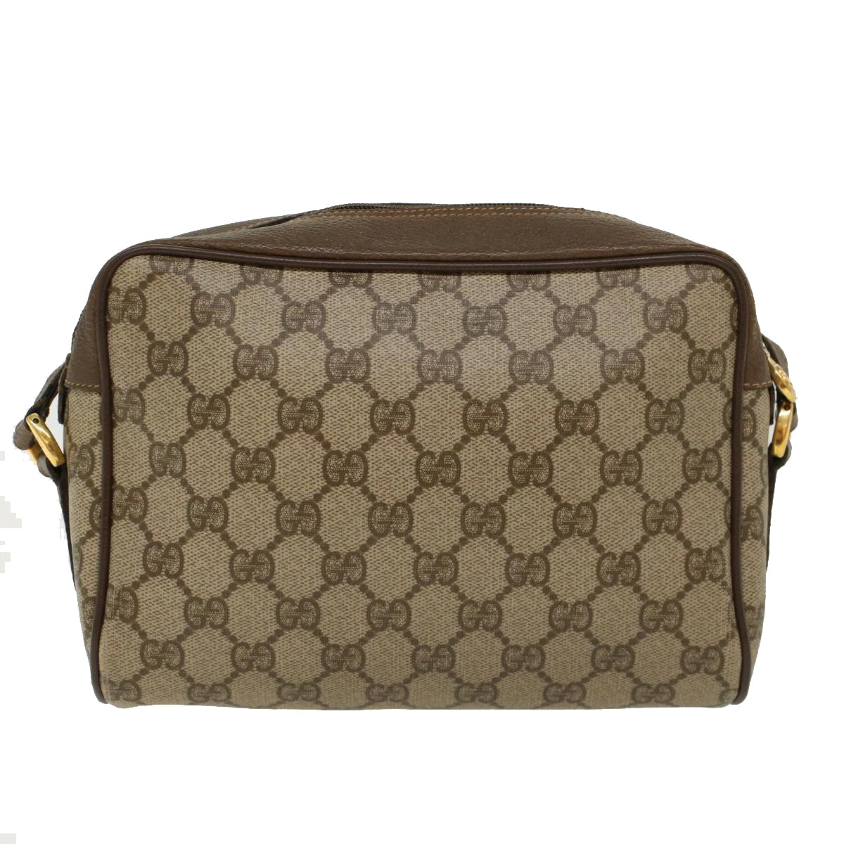 GUCCI GG Canvas Web Sherry Line Shoulder Bag Beige Red 119.02.087 46468