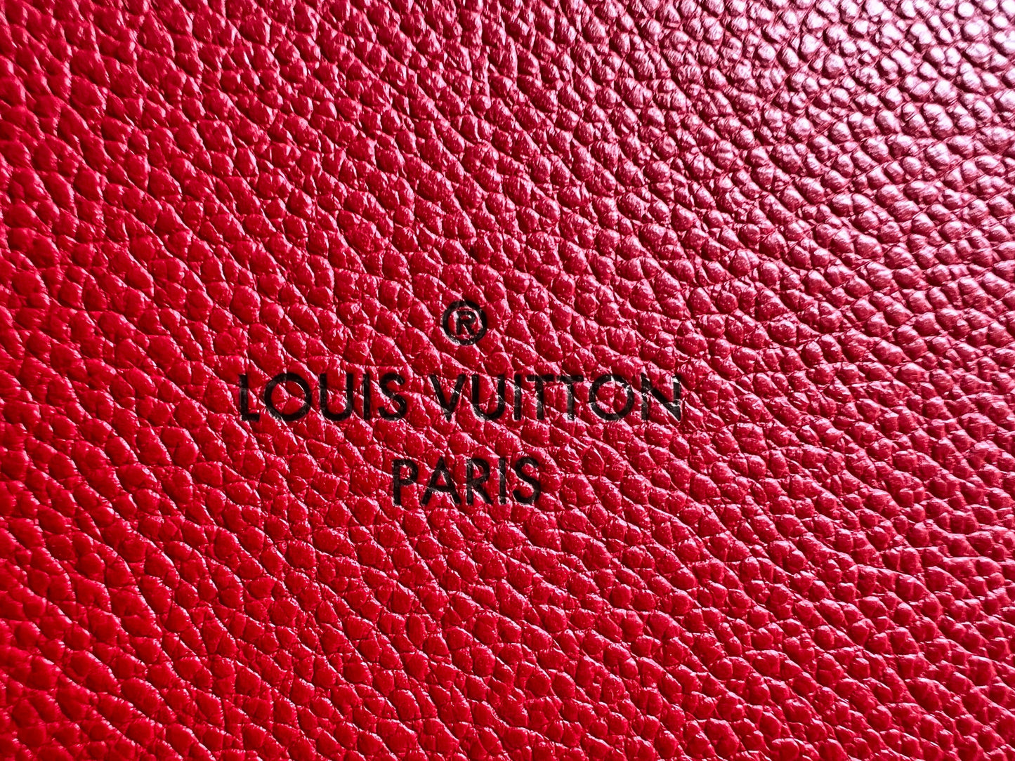 Louis Vuitton Saintonge Red Empreinte (RRP £1520)