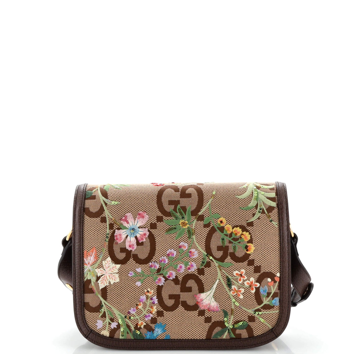 Horsebit 1955 Shoulder Bag Jumbo GG Flower Jacquard Small