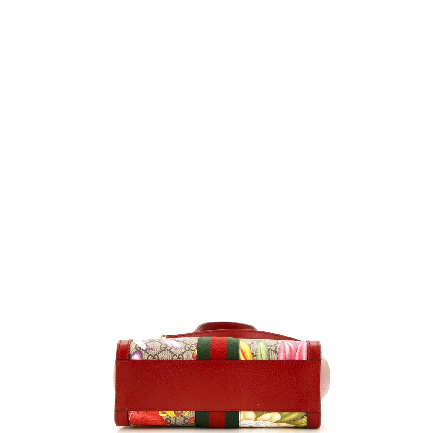 Ophidia Top Handle Tote Flora GG Coated Canvas Small