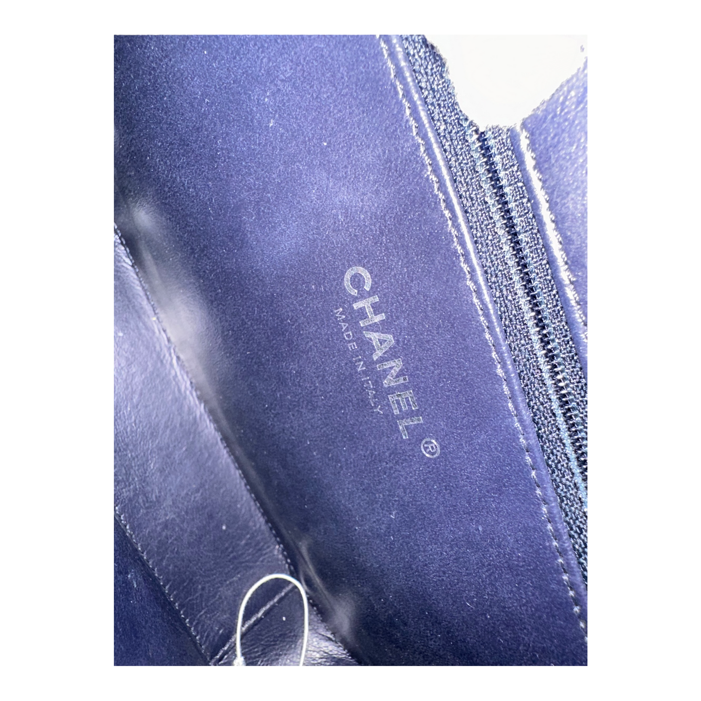 Chanel Iridescent Caviar Quilted Medium CC Filigree Vanity Case Dark Turquoise