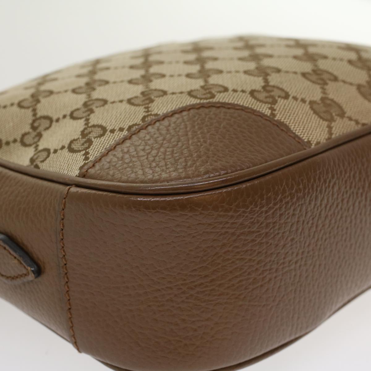 GUCCI GG Canvas Shoulder Bag Beige 449413 47120