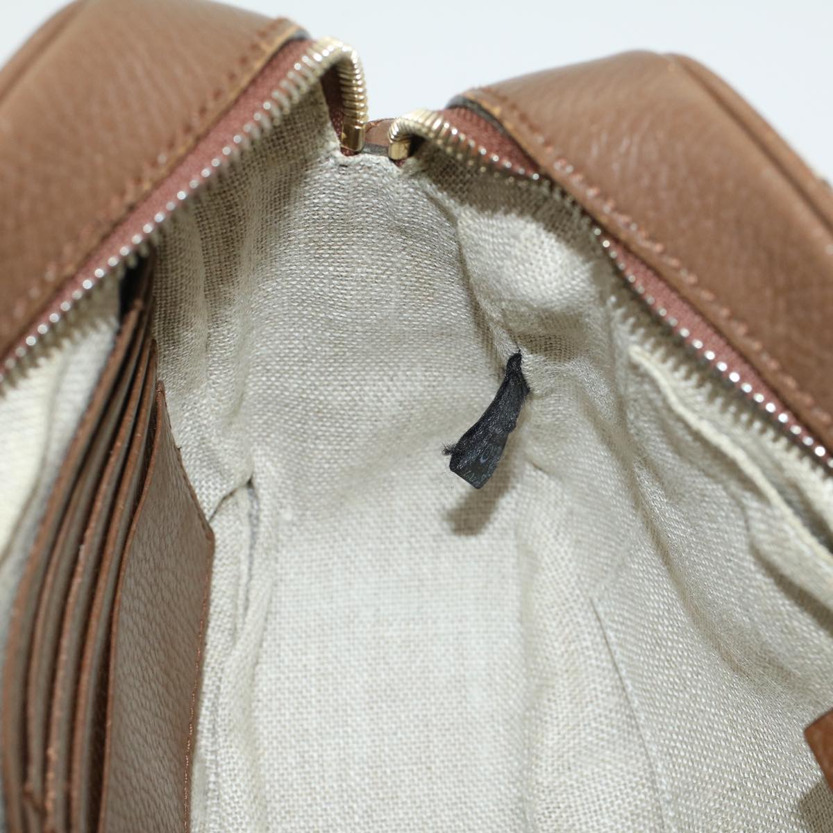 GUCCI GG Canvas Shoulder Bag Beige 449413 47120