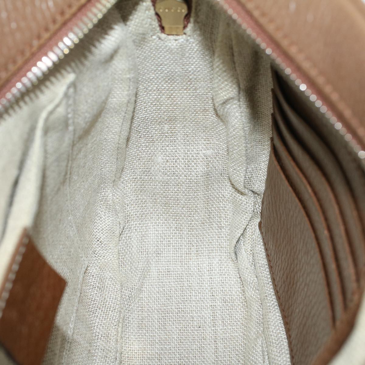 GUCCI GG Canvas Shoulder Bag Beige 449413 47120