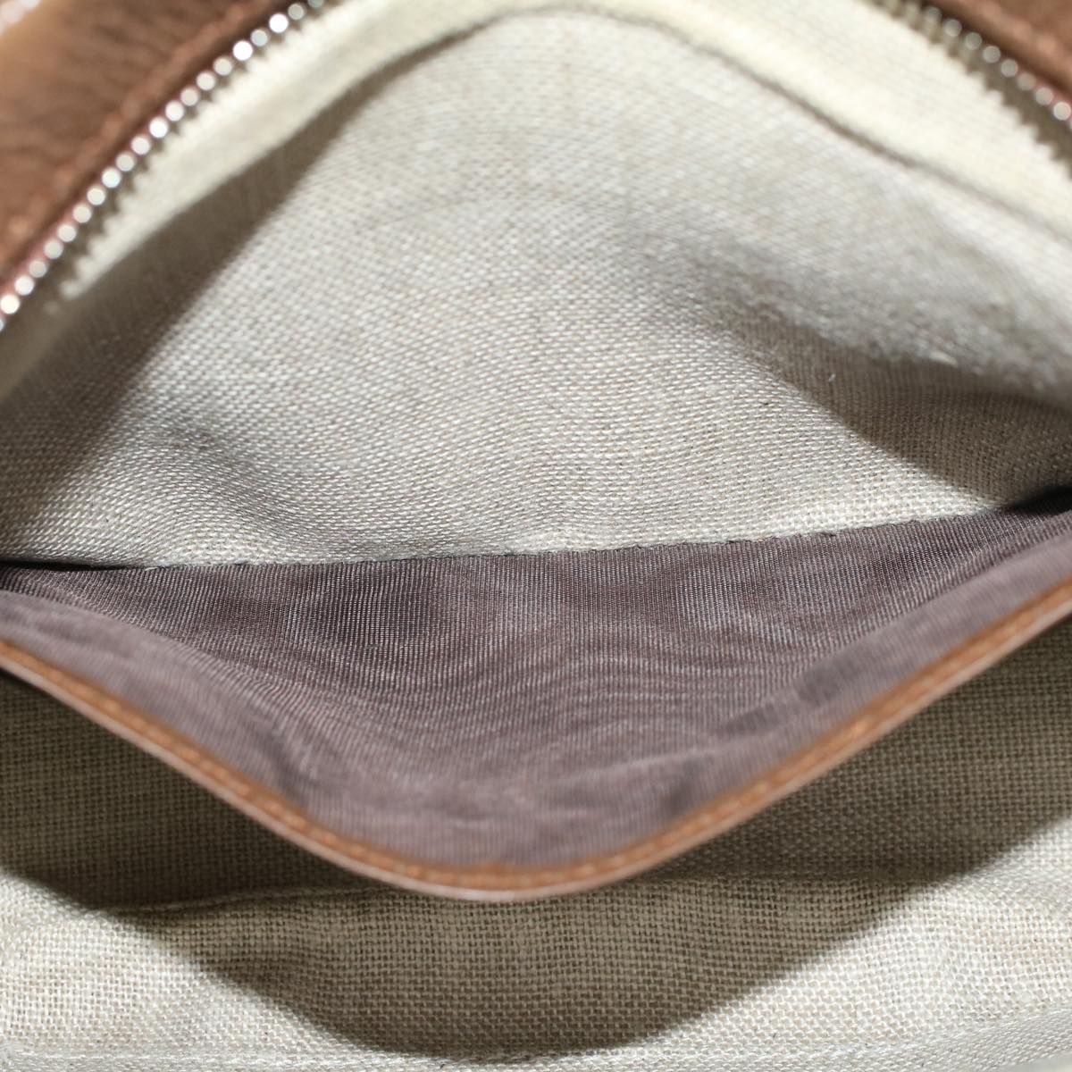 GUCCI GG Canvas Shoulder Bag Beige 449413 47120