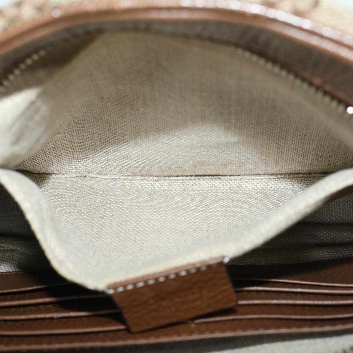 GUCCI GG Canvas Shoulder Bag Beige 449413 47120
