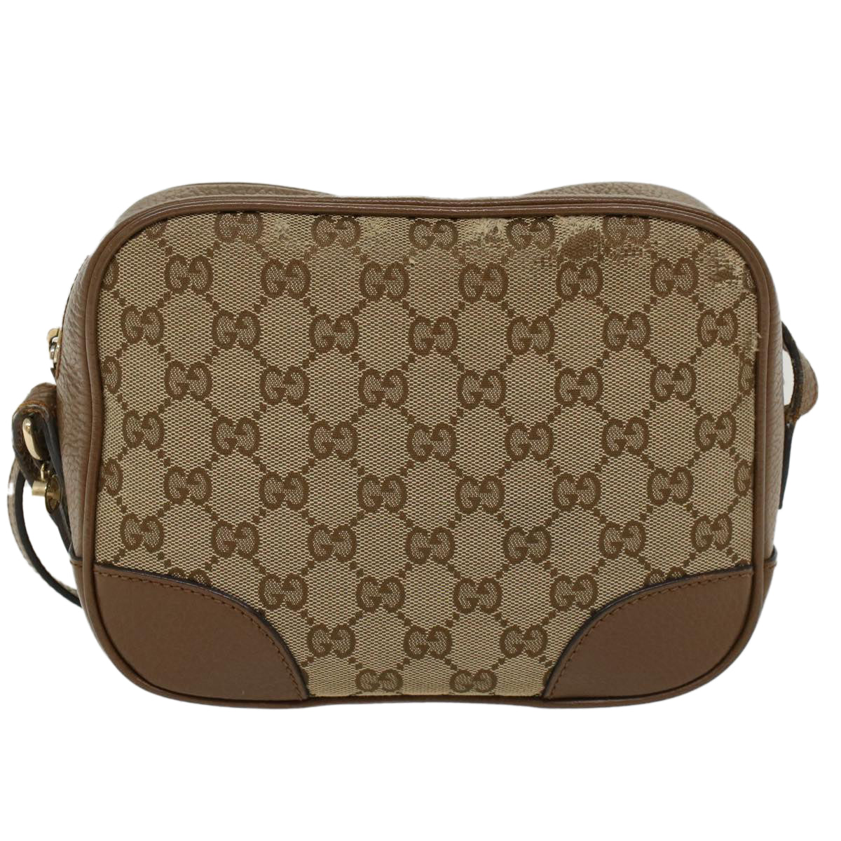 GUCCI GG Canvas Shoulder Bag Beige 449413 47120