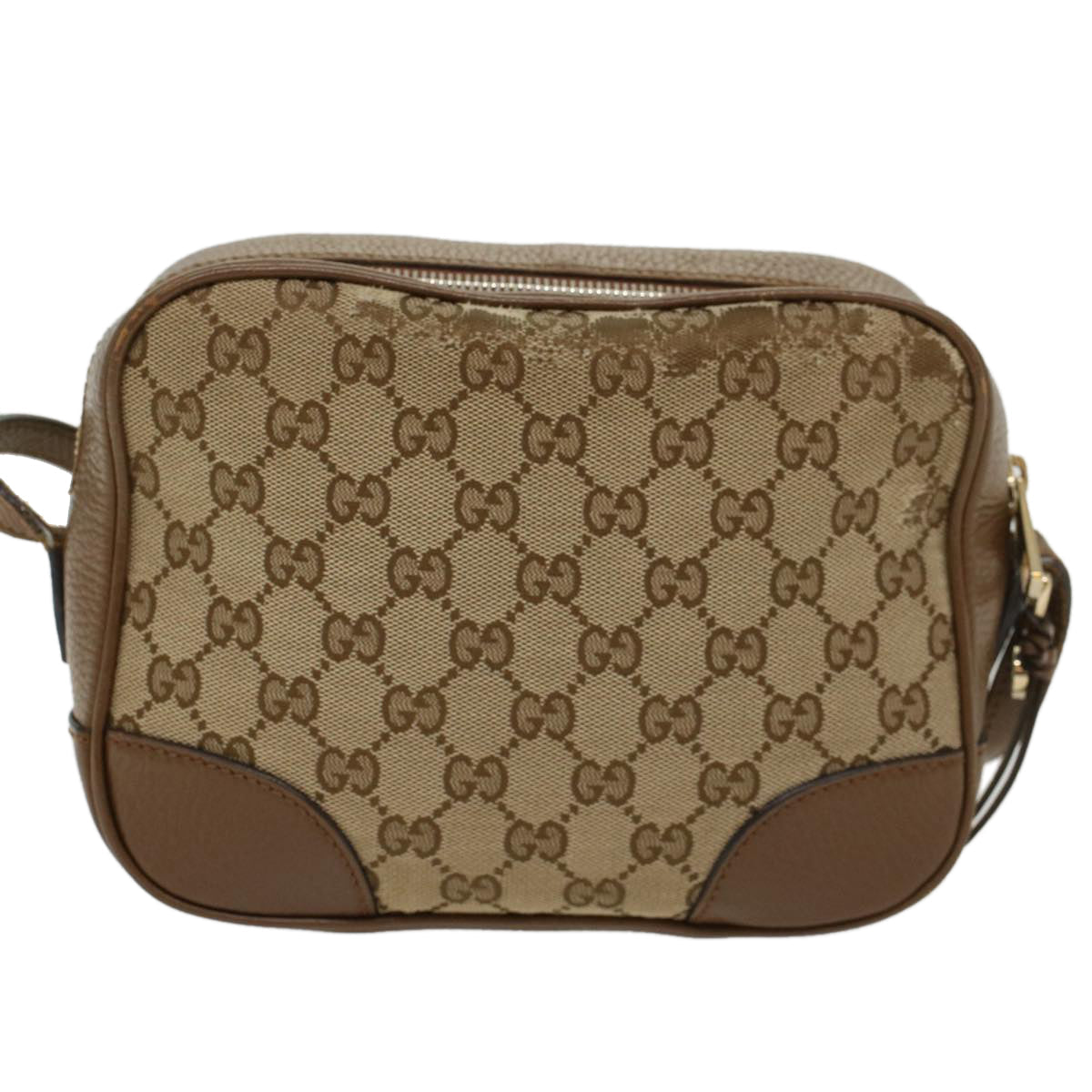 GUCCI GG Canvas Shoulder Bag Beige 449413 47120
