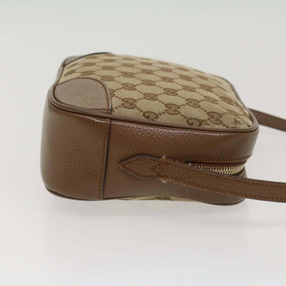GUCCI GG Canvas Shoulder Bag Beige 449413 47120
