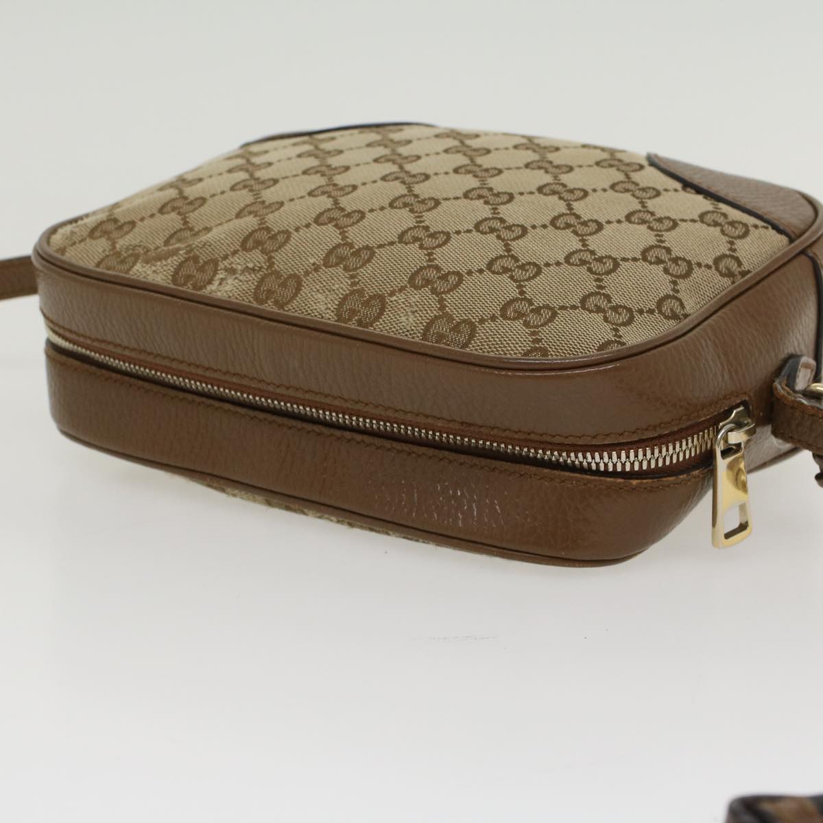 GUCCI GG Canvas Shoulder Bag Beige 449413 47120