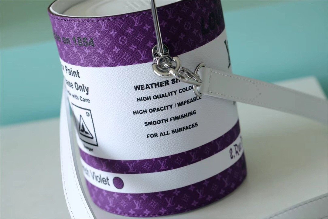 LV Paint Can Coated Canvas By Virgil AblohÃ¢â‚¬â„¢s PurpleFor Women, WomenÃ¢â‚¬â„¢s Bags, Shoulder And Crossbody Bags 6.7in/17cm LV M81591
