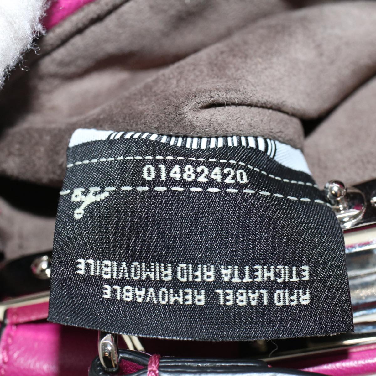 FENDI Shoulder Bag Leather Pink 47385