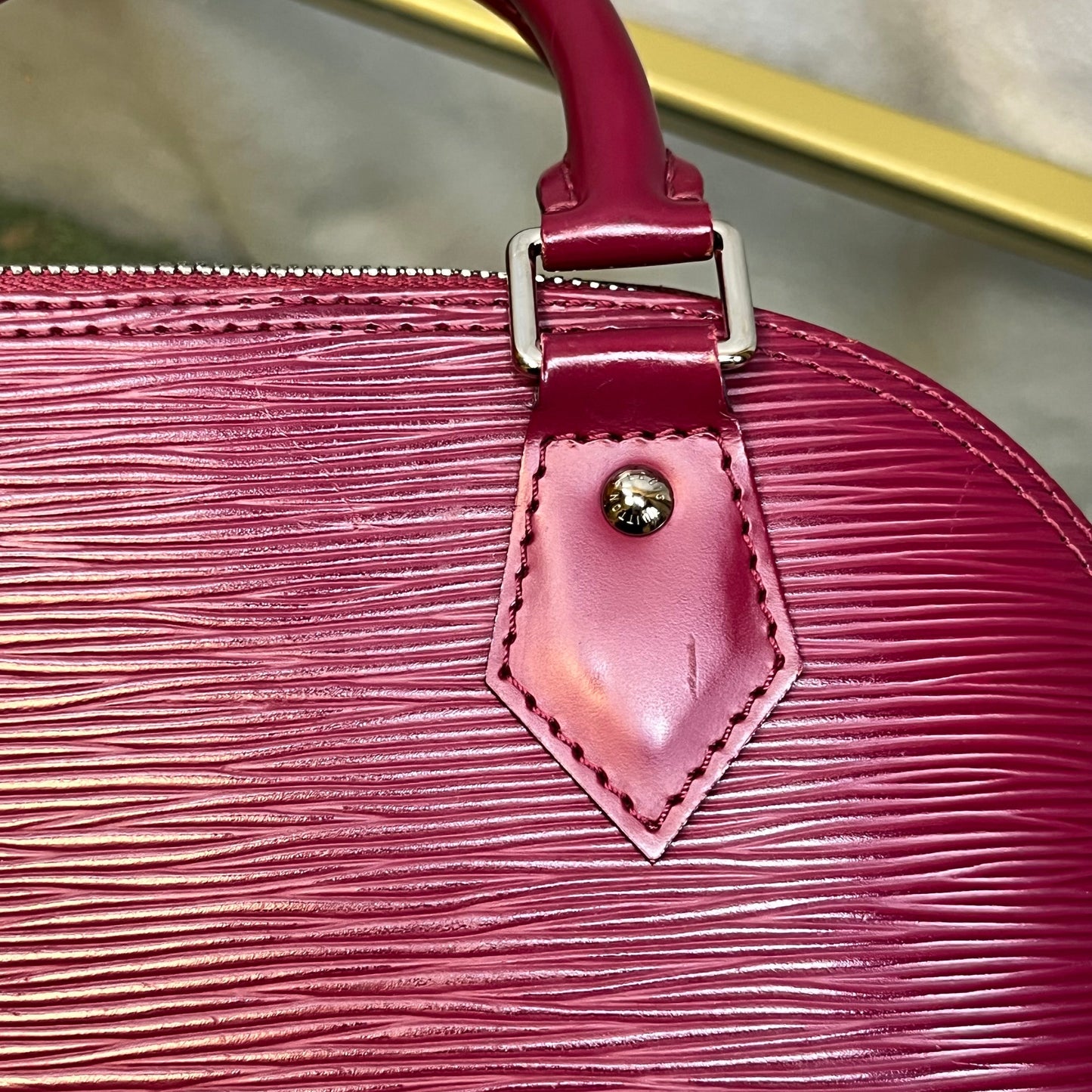 LOUIS VUITTON Alma BB Epi Leather Top Handle Bag