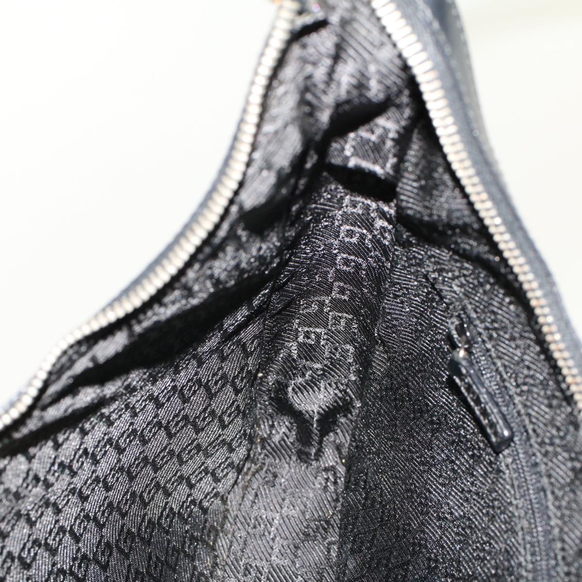 GUCCI Shoulder Bag Leather Black 0013812 47406