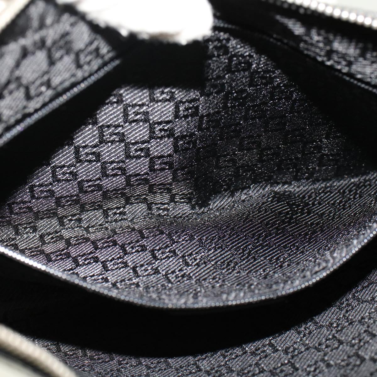 GUCCI Shoulder Bag Leather Black 0013812 47406