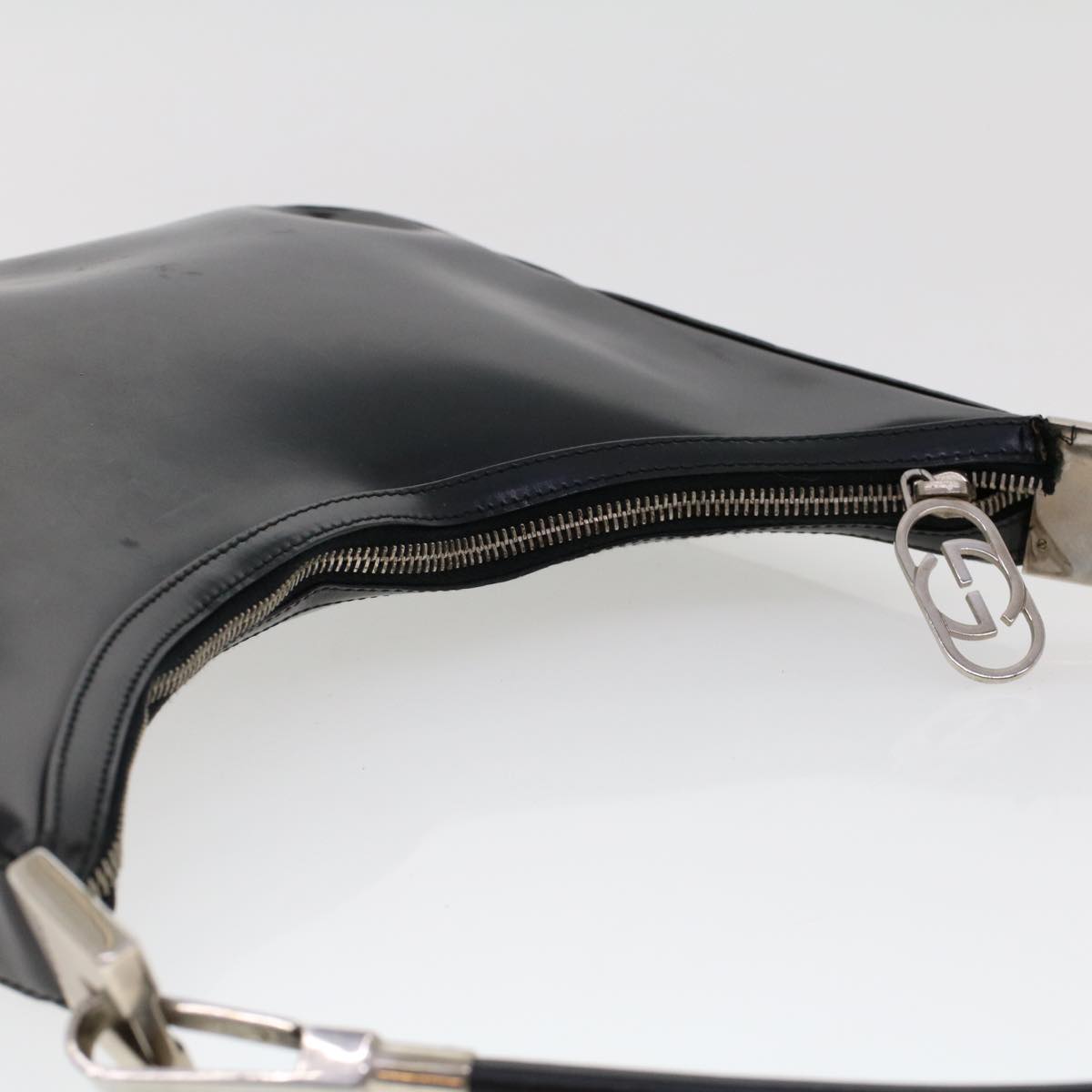 GUCCI Shoulder Bag Leather Black 0013812 47406
