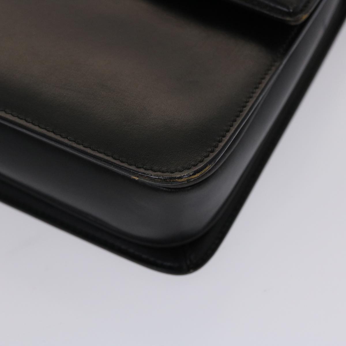 GUCCI Shoulder Bag Leather Black 47522