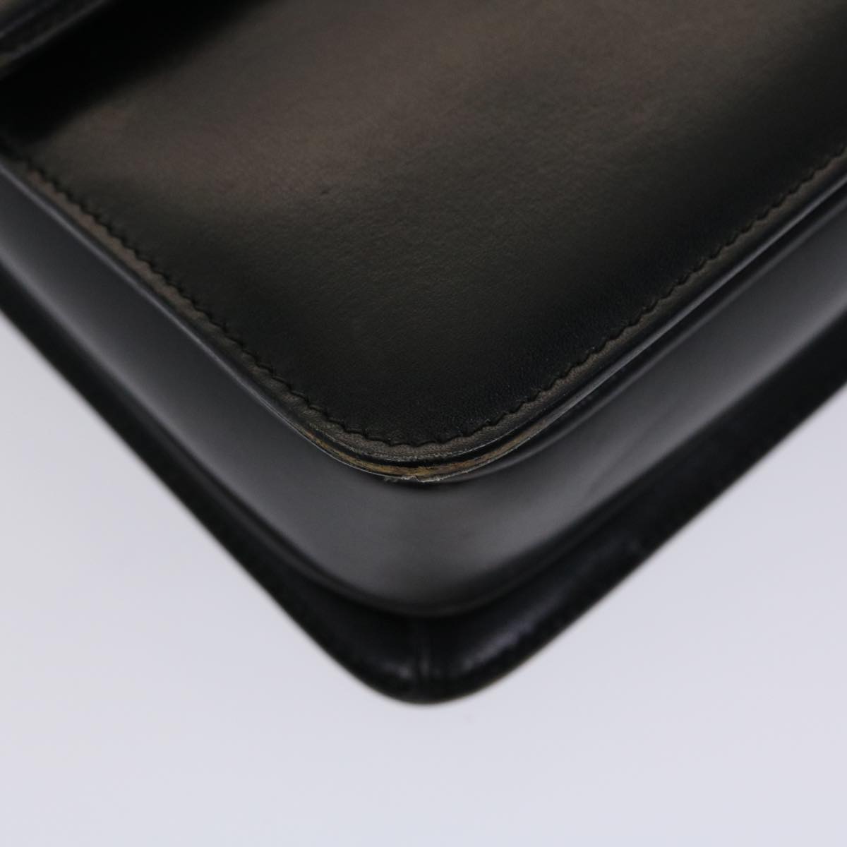 GUCCI Shoulder Bag Leather Black 47522