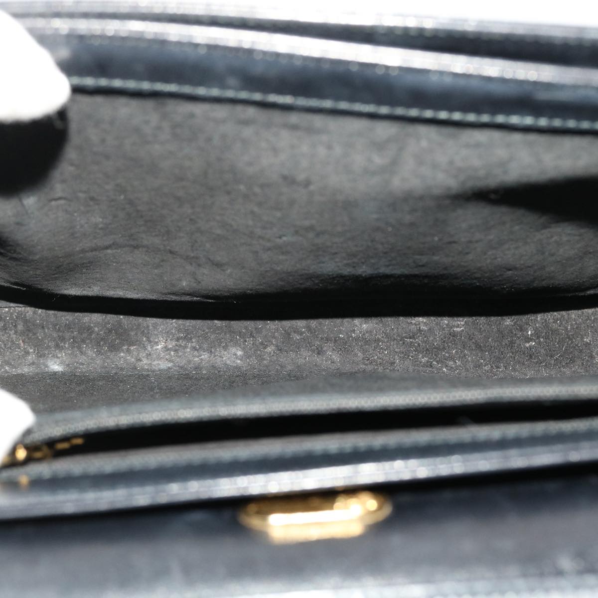 GUCCI Shoulder Bag Leather Black 47522