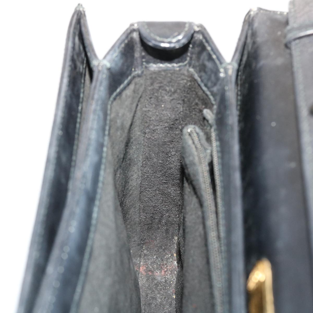 GUCCI Shoulder Bag Leather Black 47522