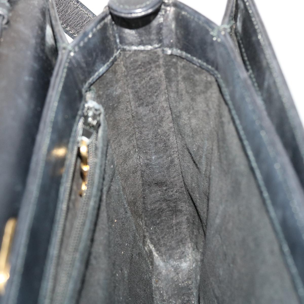GUCCI Shoulder Bag Leather Black 47522