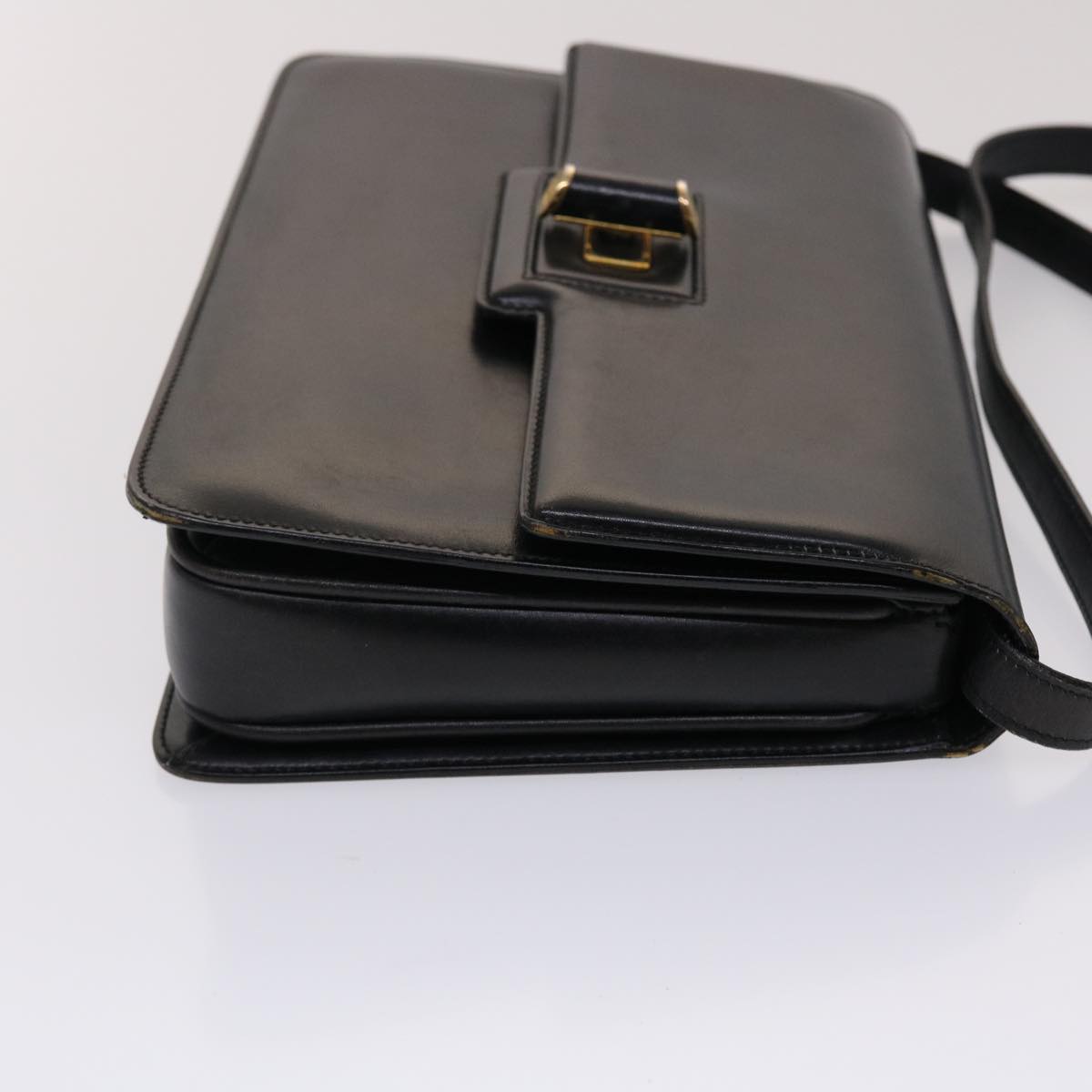 GUCCI Shoulder Bag Leather Black 47522