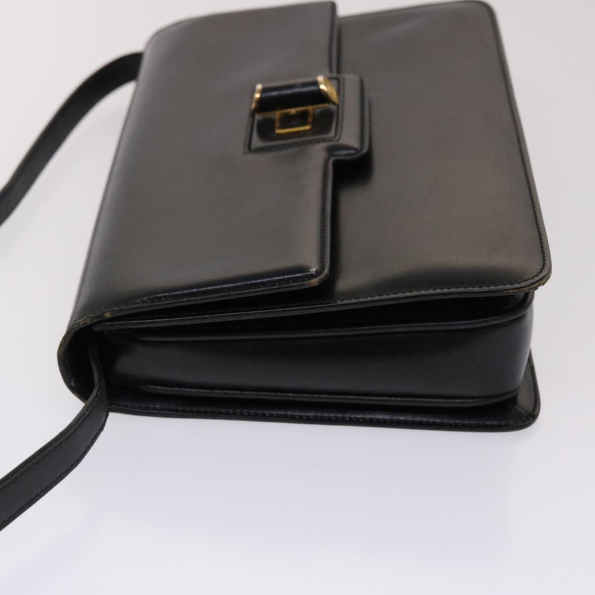 GUCCI Shoulder Bag Leather Black 47522
