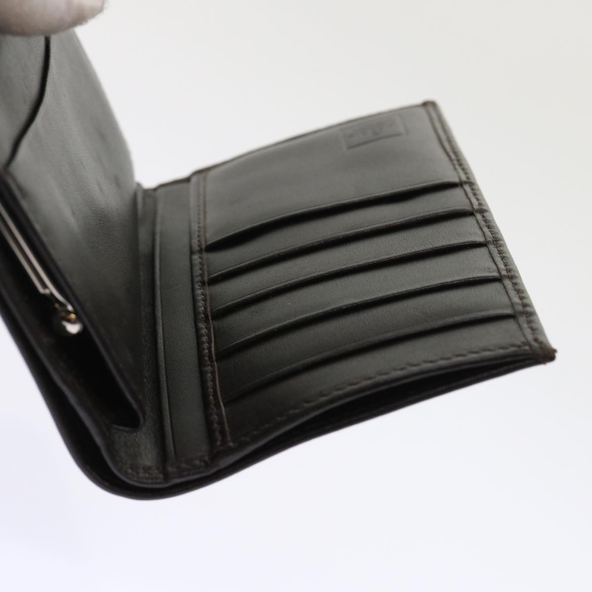 FENDI Zucca Canvas Wallet Black Brown 2251-01692-009 47535