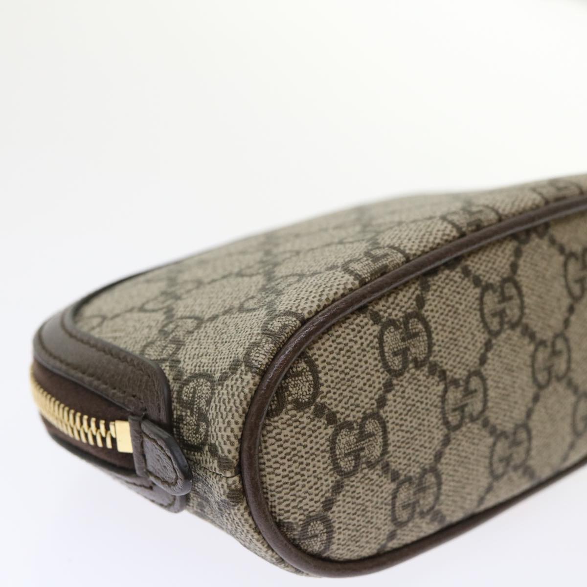 GUCCI GG Canvas Web Sherry Line Ophidia Pouch Beige Red Green 625550 47562